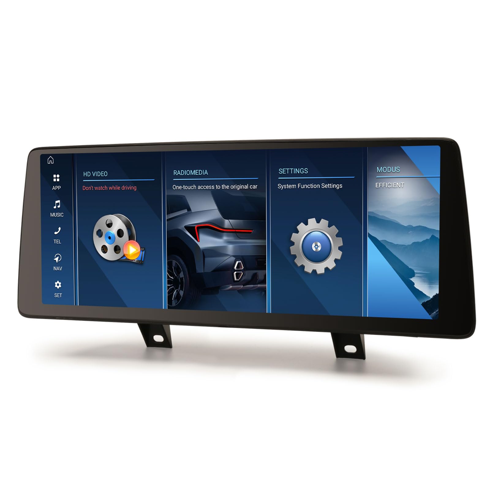 12,3 Pouces 8GO+128GO Qualcomm 8 Core Android 14 Autoradio Stéréo pour BMW série 1 F20 F21 série 2 F22 F23 Support GPS Navigateur Carplay IPS WiFi Écran Tactile DSP Android Auto Bluetooth 5.1 Idrive