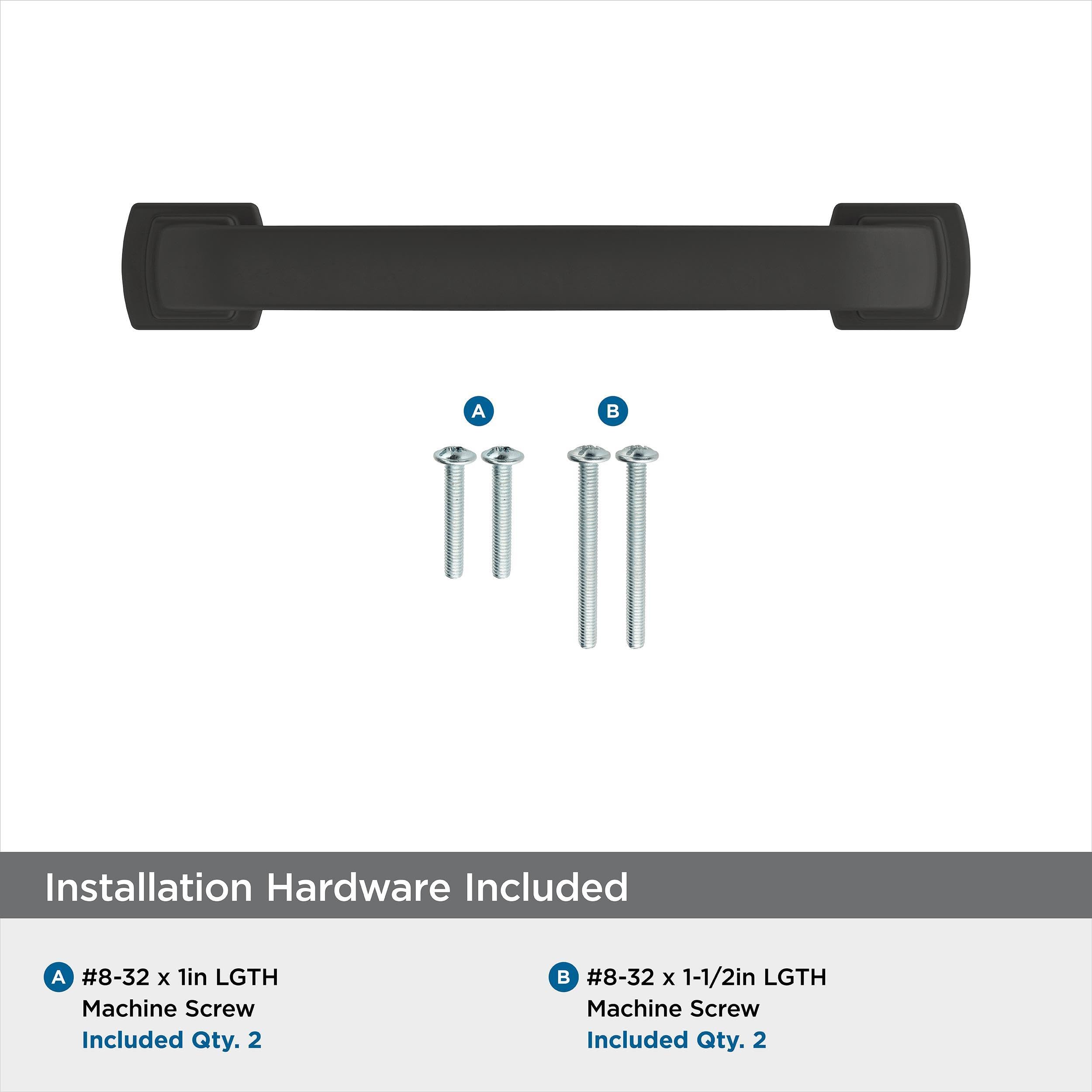Amerock, Matte Black, 3-3/4 in. Center-to-Center - Image 4