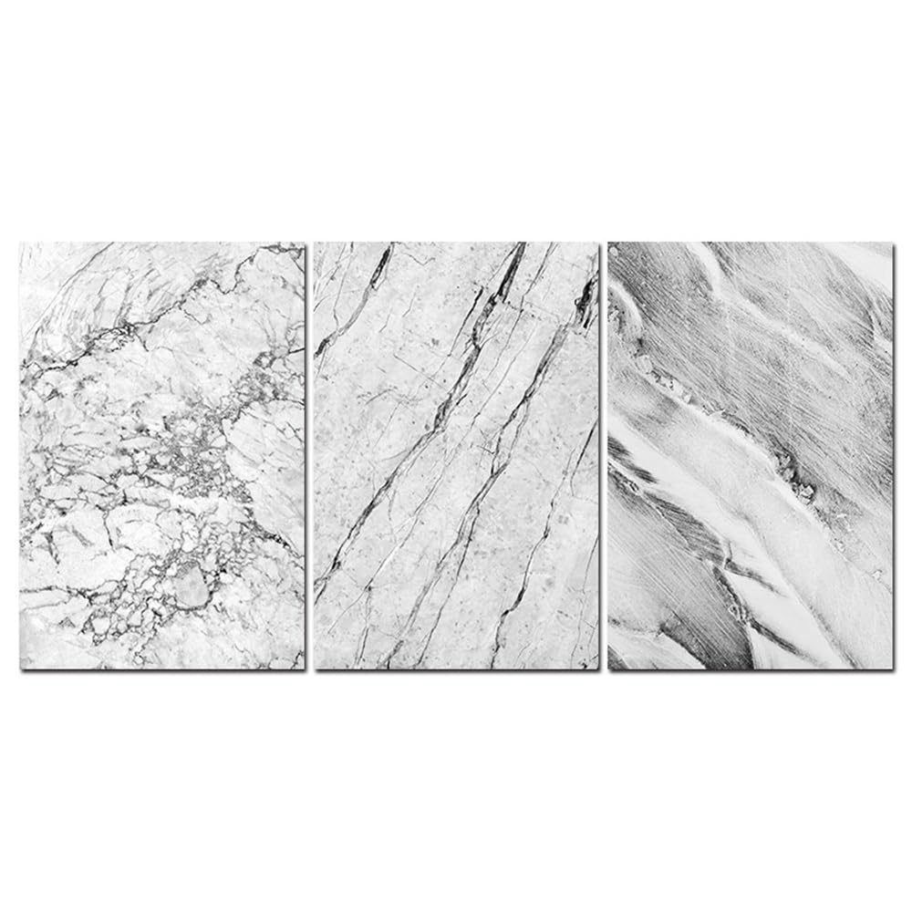 SOBMQ Art Decor-Marble Texture Canvas Prints Abstract Art Decorative Painting Canvas Painting Abstract Print Poster Picture Wall Bedroom Home Room Decor-30 * 50cm-3PCS (No Frame)