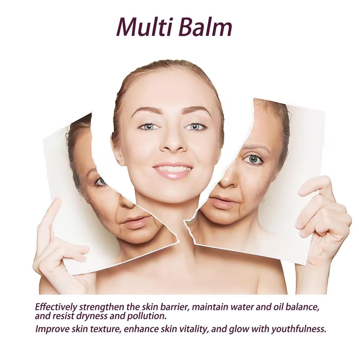 2Pcs Calcium Multi Balm Anti-Aging Face Cream, Korean Collagen Anti Wrinkle Stick, Wrinkle Core Stick, Hydrating, Firming Skin, Suitable for Eyes, Neck, Face - Image 6