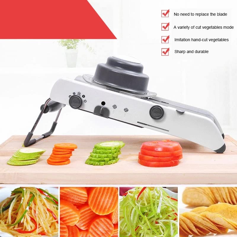 Cortador manual para frutas y verduras con cuchillas de acero miniatura 4