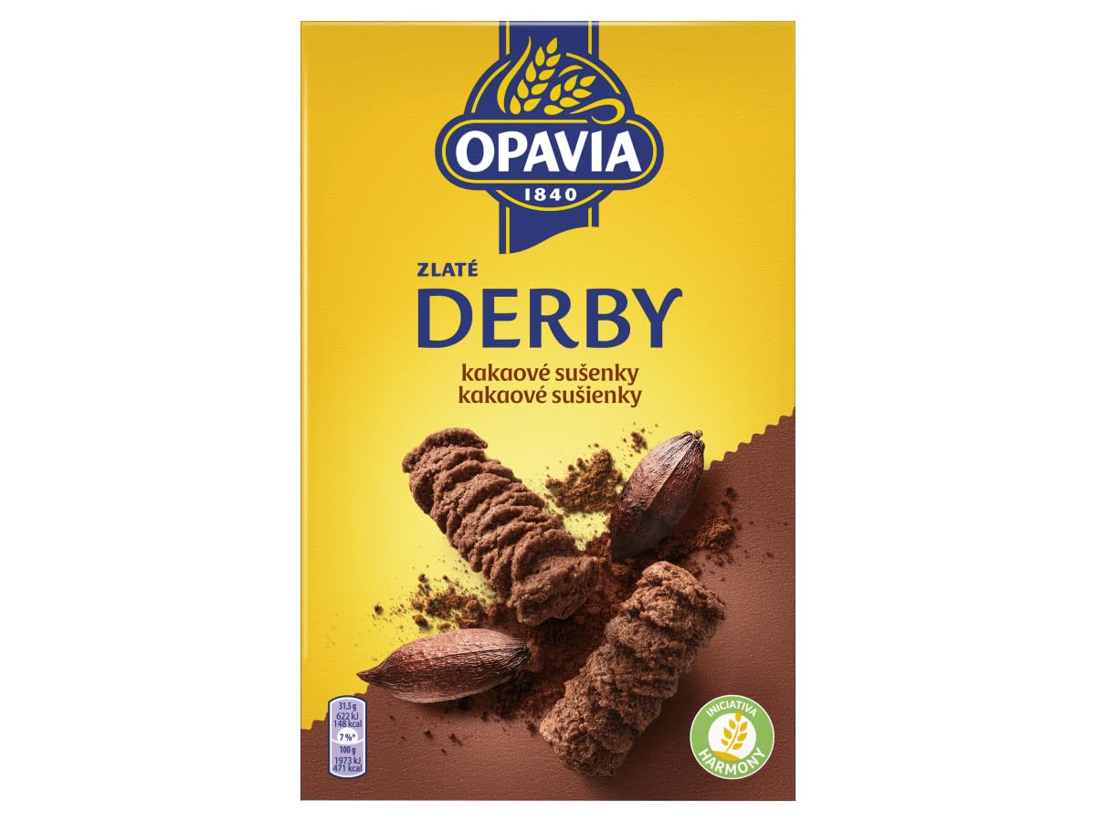 OPAVIA Zlaté Derby – Ciastka kakaowe, 14 × 220 g