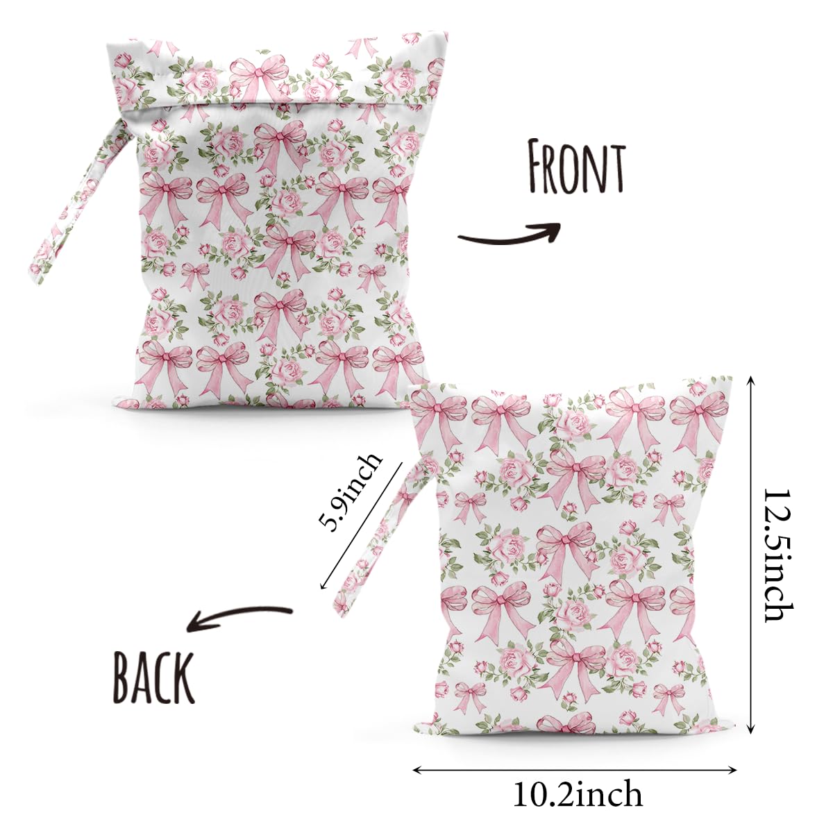 Bolsa impermeable para pañales de tela húmeda y seca, reutilizable, para viajes, playa, piscina, guardería, artículos sucios, para yoga, gimnasio, para trajes de baño, bolsas de ropa húmeda