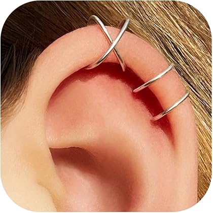 Amazon.com: Double Chain Ear Cuff Earring, Sterling Silver