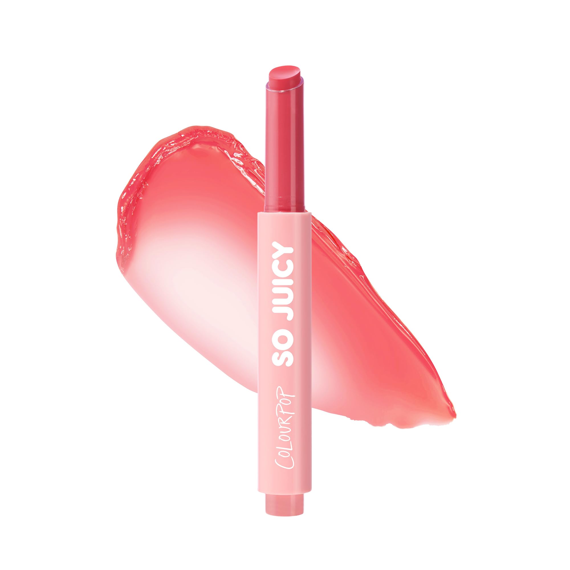 So Juicy Plumping Lip Gloss Balm - Hydrating Lip Gloss & Balm Hybrid with Peptides - Non-Sticky Formula - Visibly Plumps Lips & Delivers Buildable Color - Guava Glaze (0.07 oz)