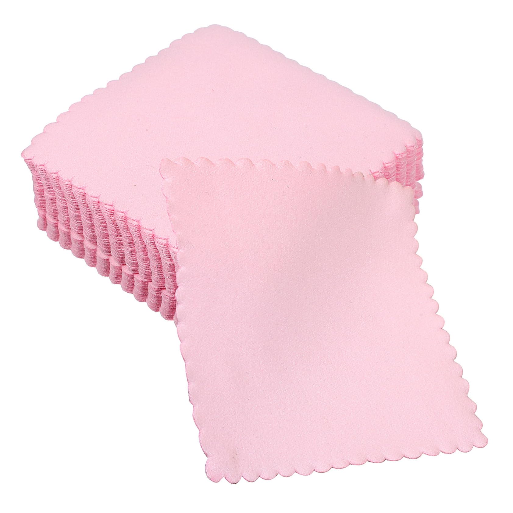 HOMSFOU 5 Series Paños De Limpieza De Microfibra Para Joyas Gafas Y Pantallas Unidades Portátil Para Pulir Y Mantener Objetos 100 Piezas*5