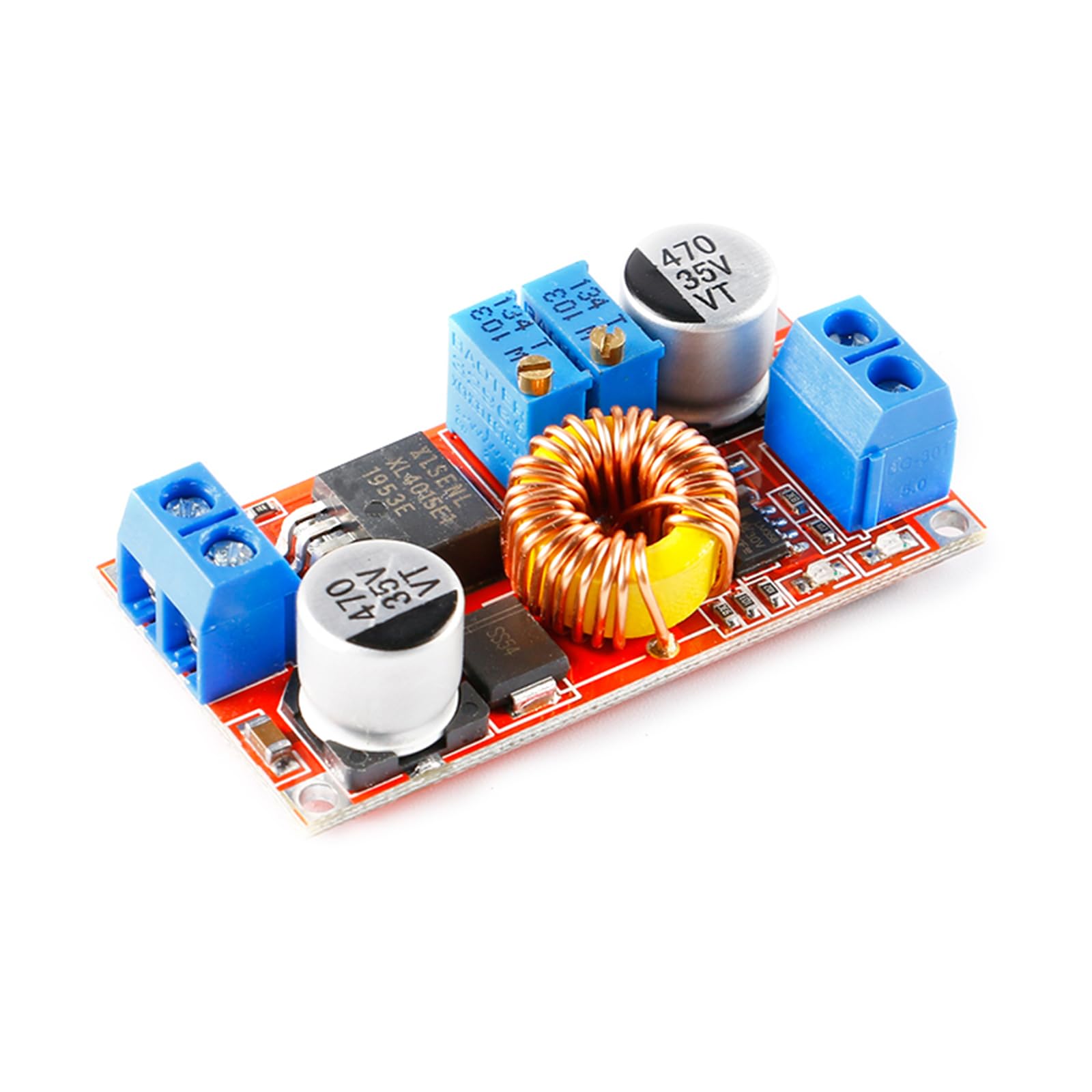 JESSINIE 3pcs XL4015 5A DC-DC Step Down Charger Modules, CC CV Lithium Battery Charging Board, LED Power Converter