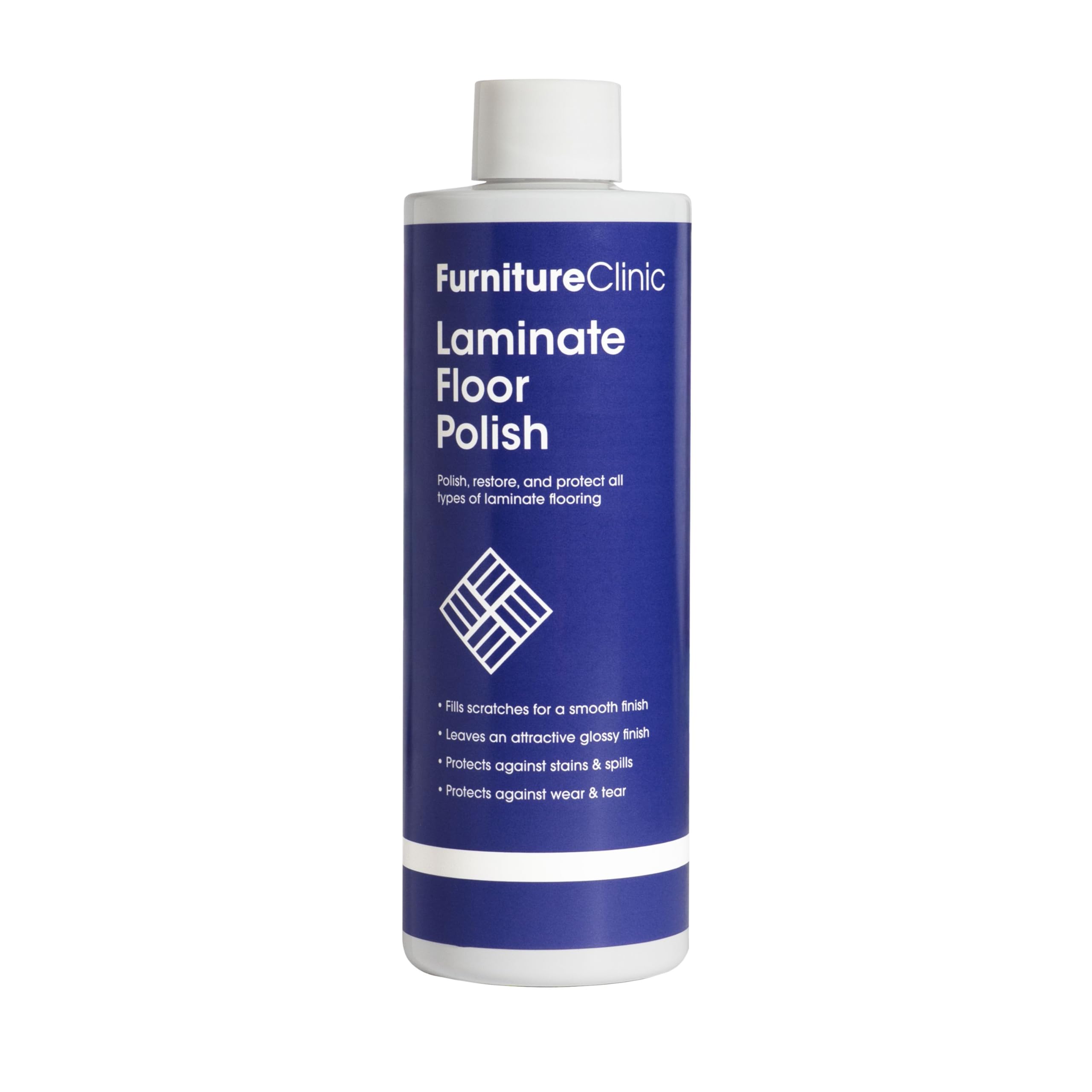 Laminate Floor Polish - Polishes to a Glossy Sheen - Protects Against Stains - Fills Scratches and Reduces Wear & Tear – For All Types of Laminate Flooring - 500ml