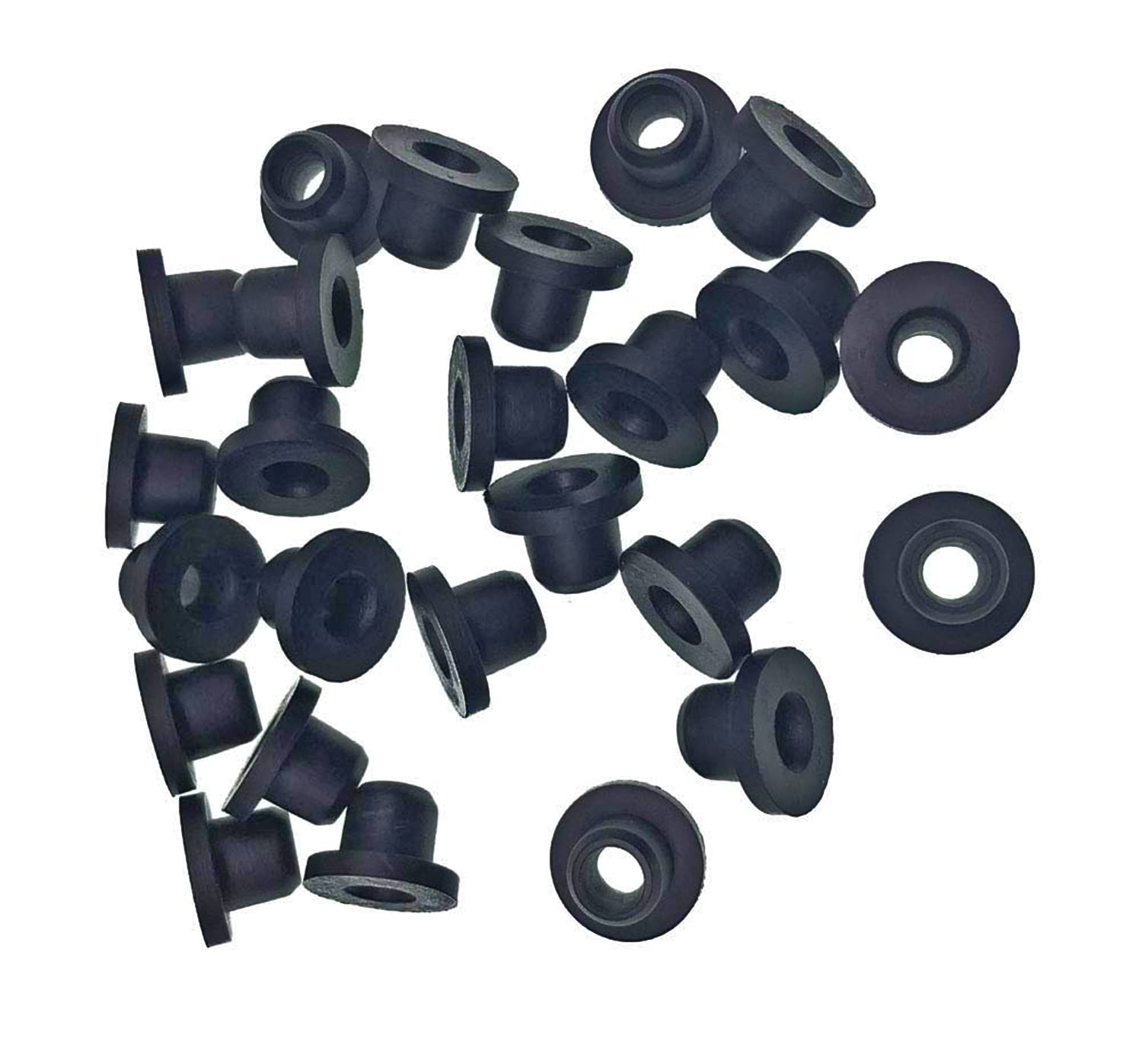HORTIPOTS 1/4 Grommets 1/4 inch Top Hat for 3/16 1/4 5/16 Airline Tubing Through Walls for Hydro Bucket System of any kind (250/ Pack)