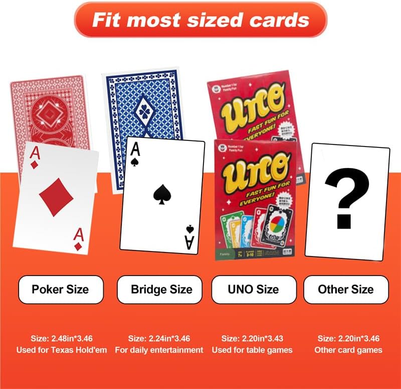 Miniatura 4 de Barajador automático de cartas de 6 barajas, barajador eléctrico con USBbatería - Accesorios de mesa de juego de cartas de casino para viajes, ONU,