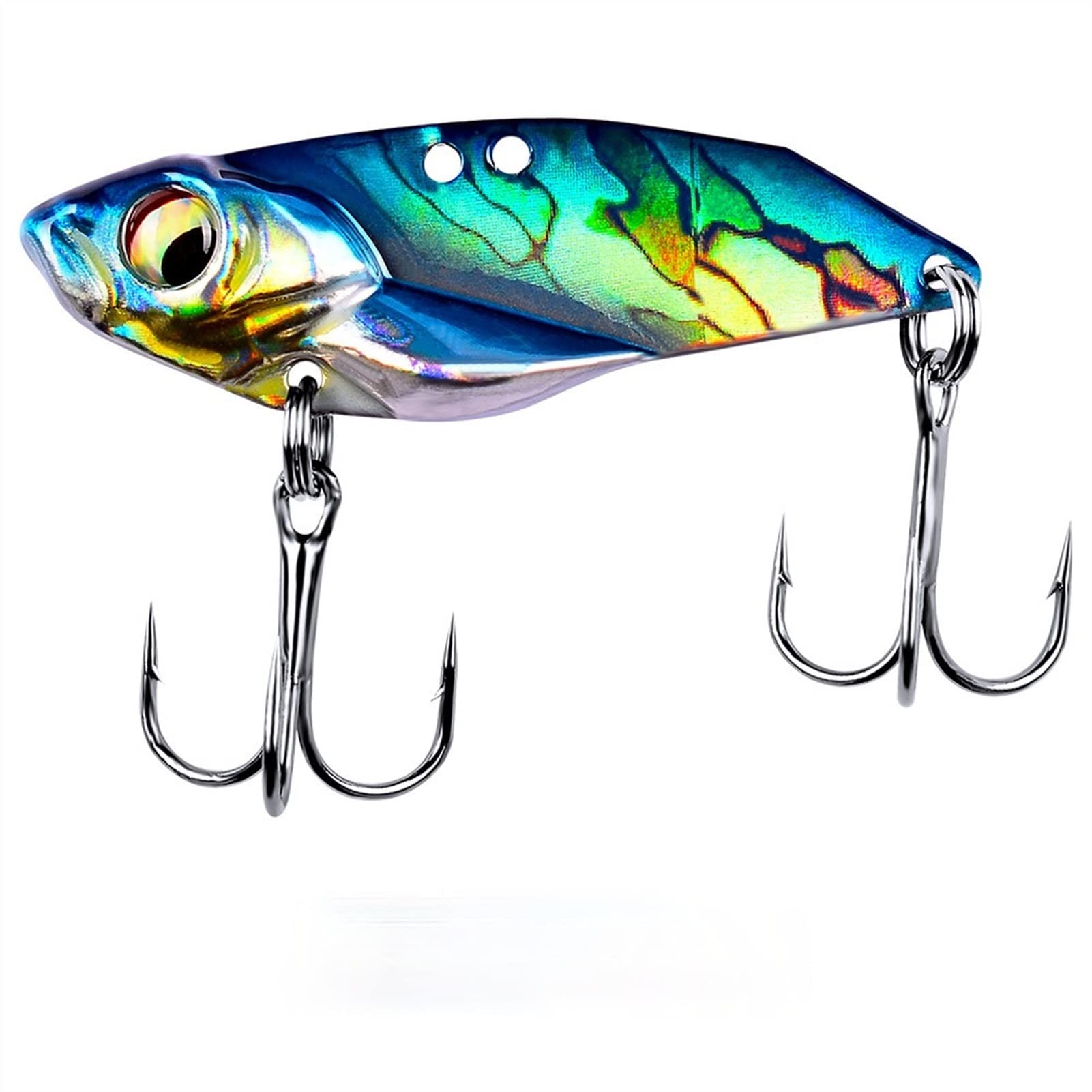10 señuelos de pesca duros, señuelos de pesca, cebos de metal, ojos 3D, cuchara, jig, señuelos de pesca, señuelos duros, aparejos de pesca, aparejos de pesca, anzuelos de pesca, 5 g, 7 g, 10