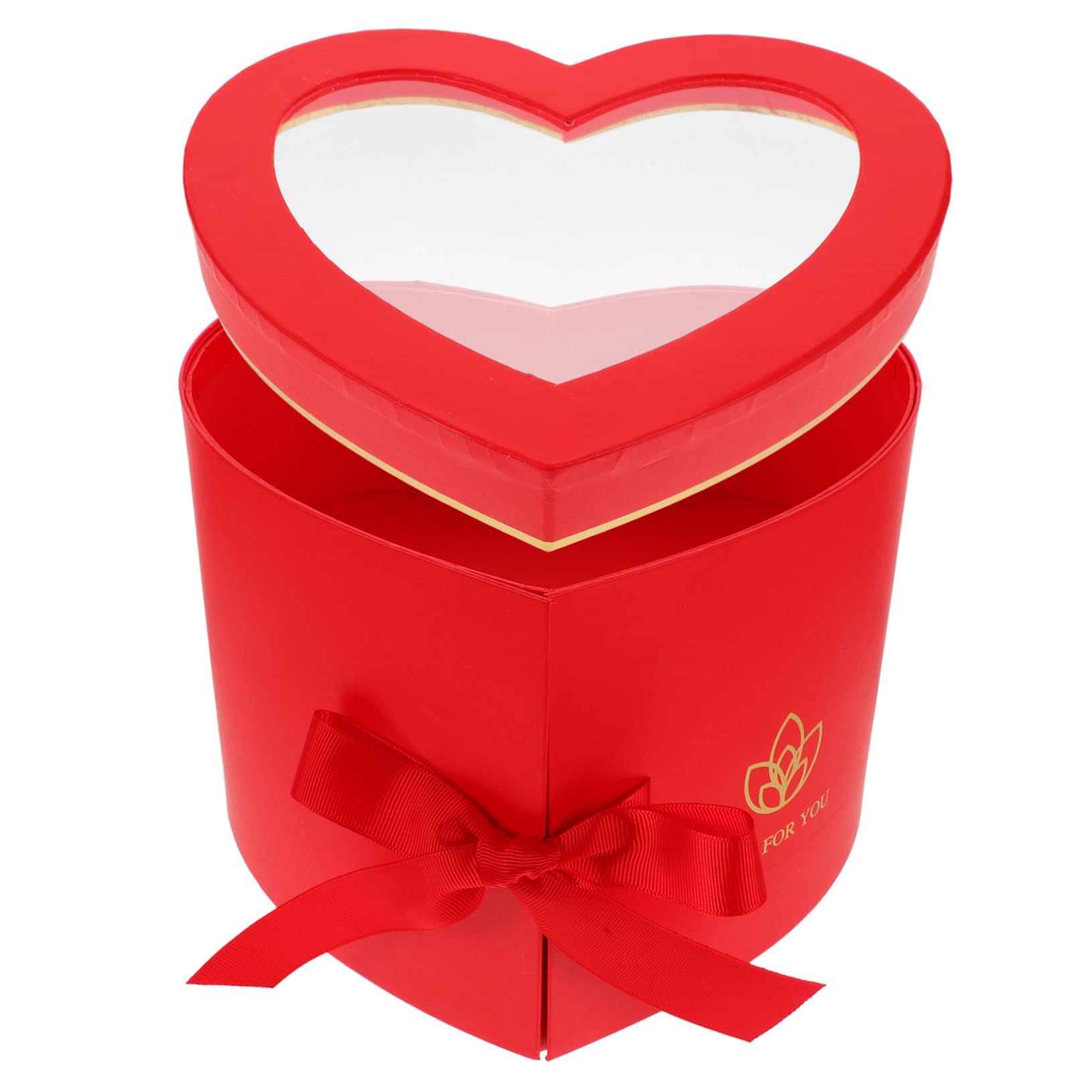Ipetboom 2stücke Herzförmige Geschenkbox Doppelter Drehbar Kreative Verpackung Für Blumen Für Geburtstage Hochzeiten Und Valentinstag