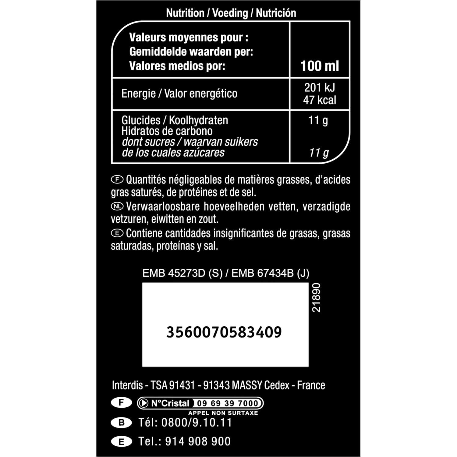 CARREFOUR SELECTION Jus de Pêche Authentique en Bouteille 1L - Nectar Fruité avec 50% Minimum de Purée de Fruit - Format Pratique et Gourmand - Lot de 4