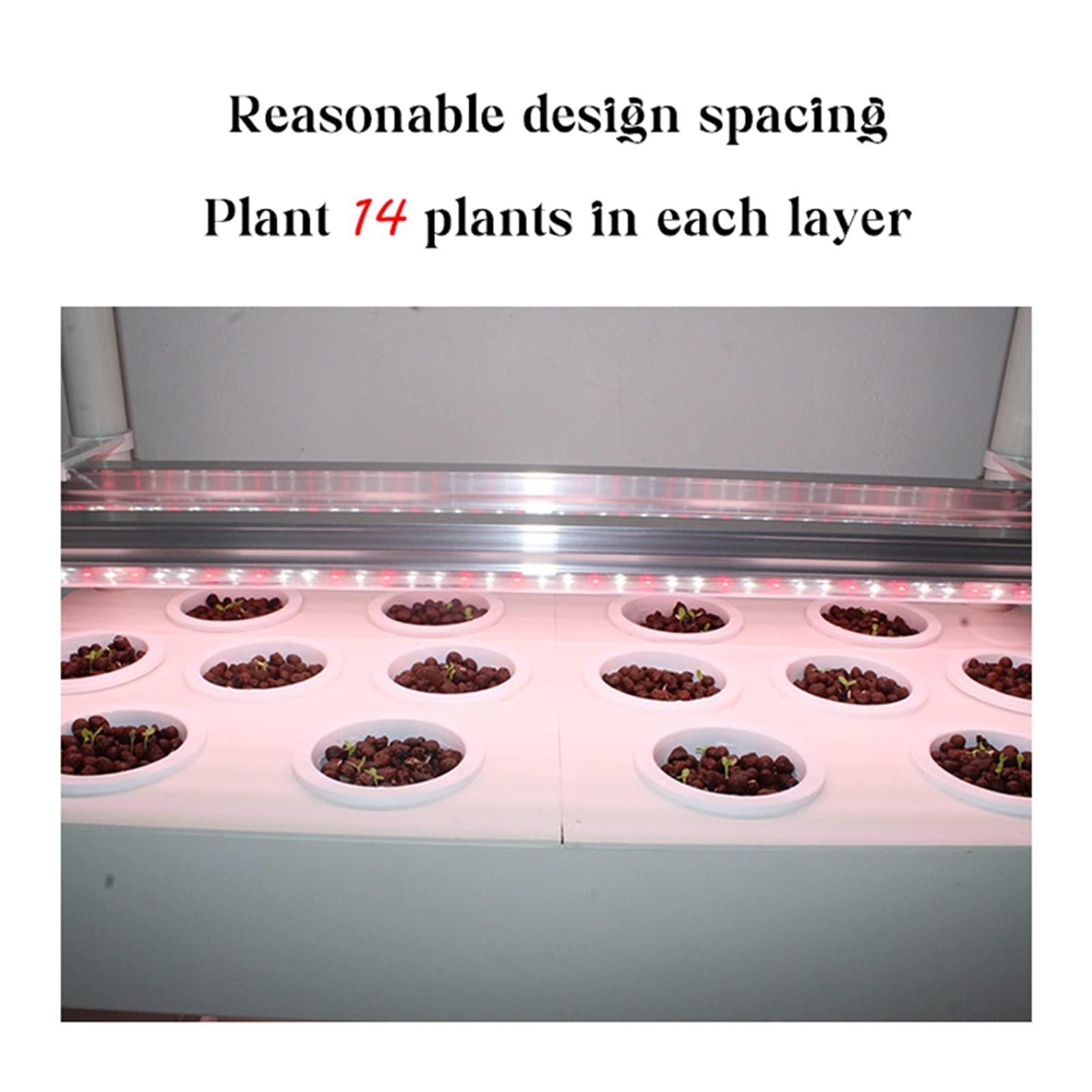 Sistema de cultivo hidropónico Kit de jardín vertical de hierbas inteligentes para interiores Jardinera con luces de cultivo LED automáticas para cocina casera, kits y sistemas de cultivo hidropónic