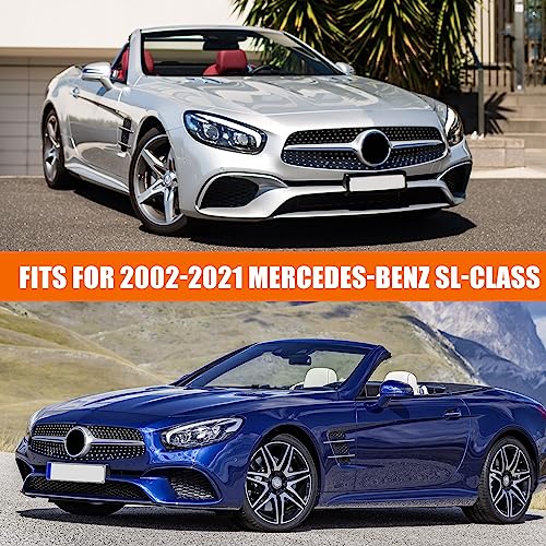 Image of Waterproof Car Covers Replace for 2002-2021 Mercedes-Benz SL-Class SL350 /400 /450, 6 Layers All Weather Car Cover with Zipper Door & Windproof Bands for Snow Rain Dust Hail Protection
