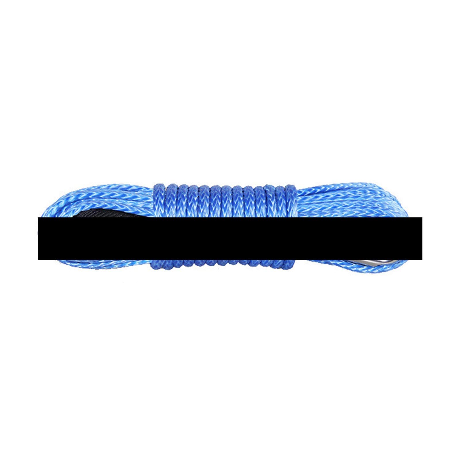 Per auto, camion, rimorchi, SUV Fune Per Verricello, Trazione Fuoristrada Ad Alta Resistenza Per Rotatori Per Auto ATV Da 7 Mm X 15 M Per SUV UTV(Yellow)