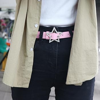 generic Retro Rhinestone Star Belt, Y2K Belts Waist Belt