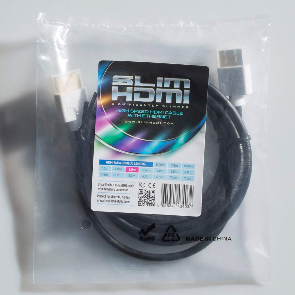 Câble fin HDMI - Le câble HDMI le plus fin du monde ? (Plaqué or - 1080p - 4K - UHD - 3D - Haut débit - ARC)