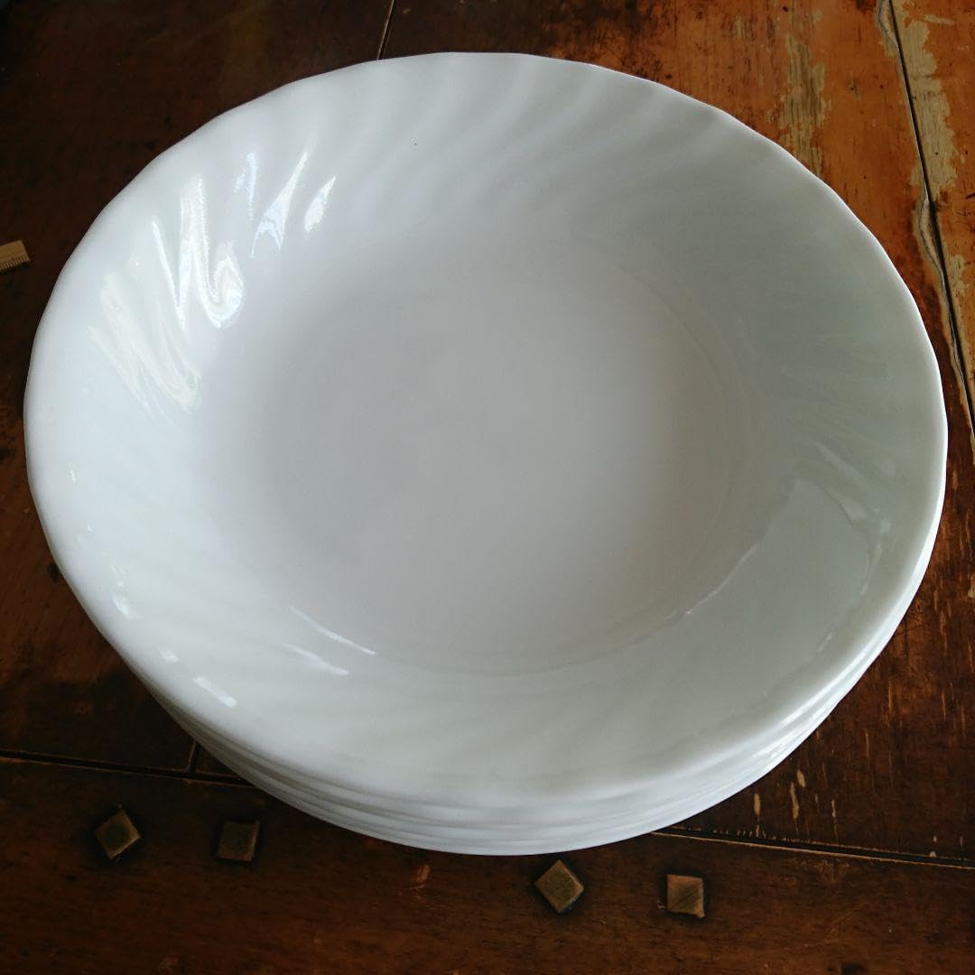 コレールのカレー皿 9枚セット ミルクガラス CORELLE -コレール