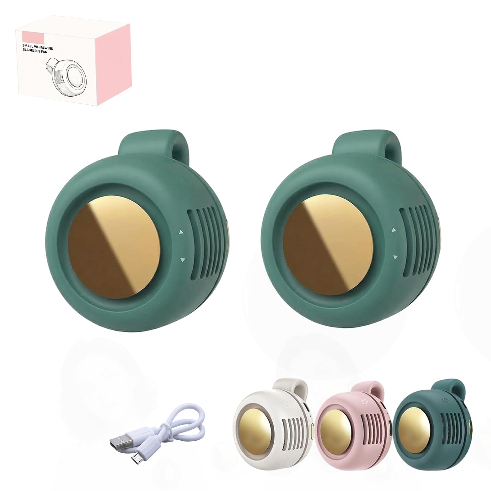 Mini ventilateur portable sans pales rechargeable USB-C ventilateur à clipser