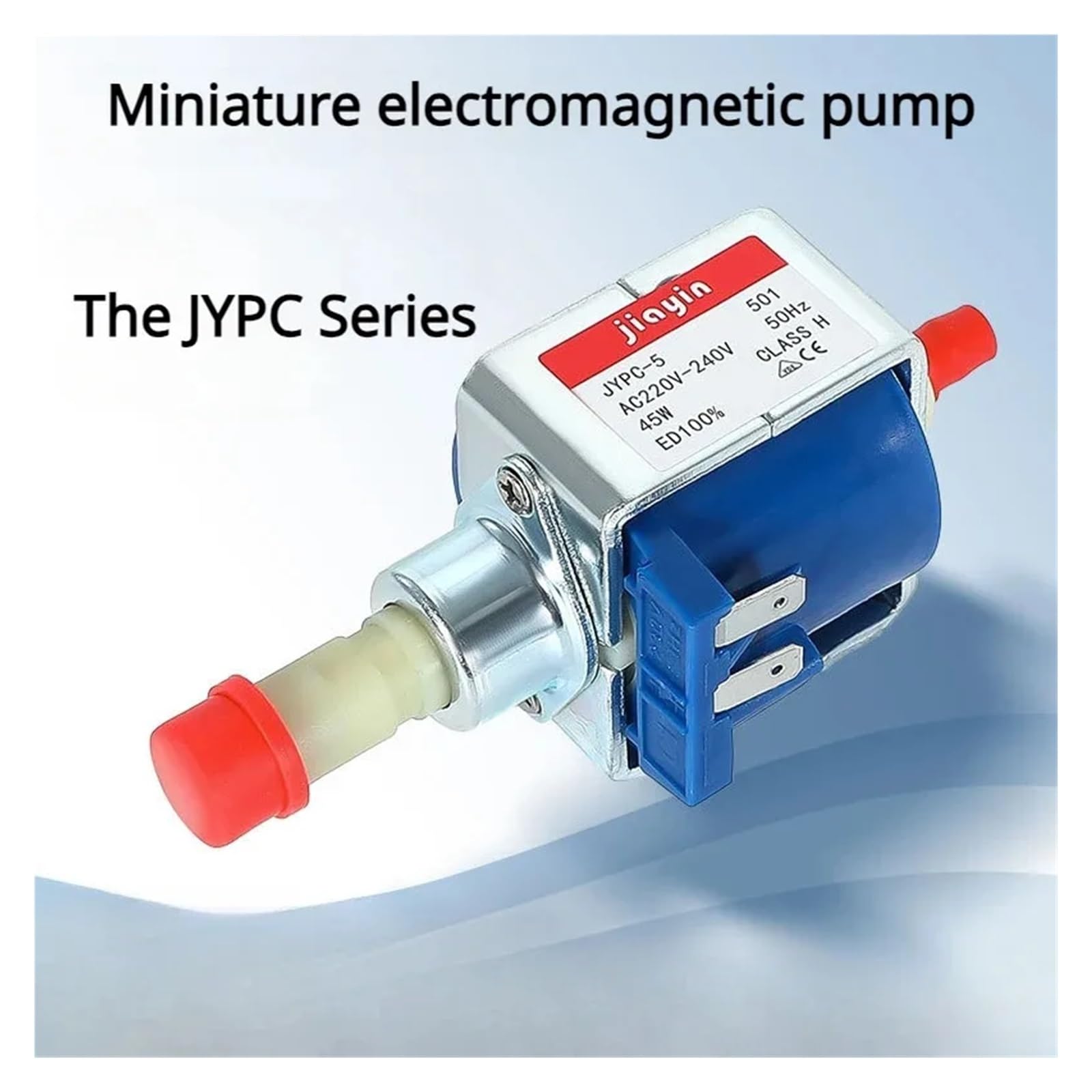 JYPC-5AC 220V - 240V 9bar 45W bomba de agua electromagnética limpiador de máquina de café de alta presión bomba autocebante de hierro caliente