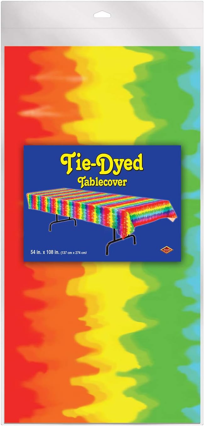 Tie-Dyed Tablecover Party Accessory (1 count) (1/Pkg)