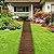 Spurgehom Wooden Garden Pathway 8FT Straight Outdoor Walkway Roll Out Cedar Garden Walkway Wood Patio Path Decor Lawn Pavers Boardwalk Beach Path for Wedding Party (Brown)