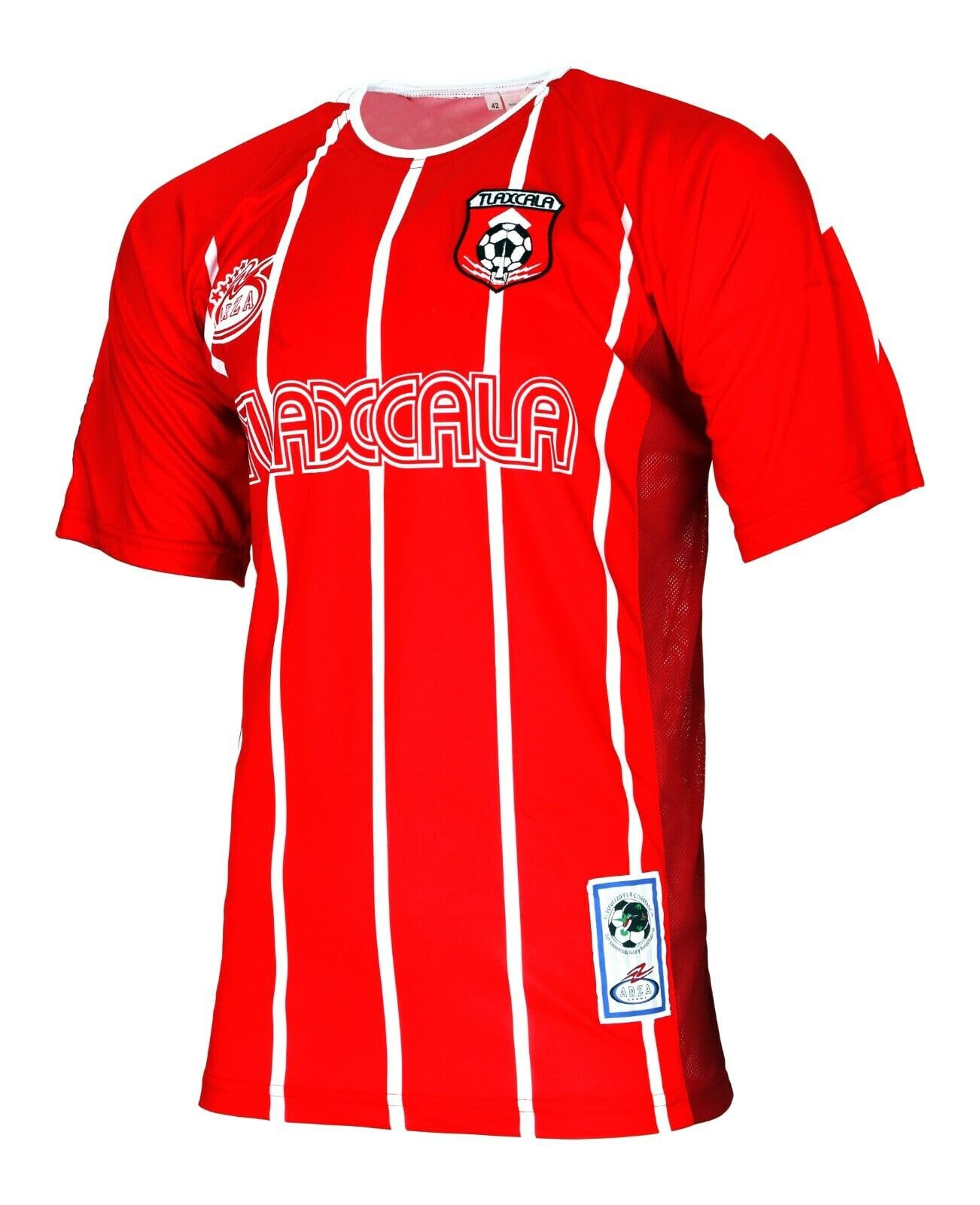 Men's Tlaxcala Mexico Fan Soccer Jersey Short Sleeve Red/White (US, Alpha, X-Large, Regular, Regular, Red)