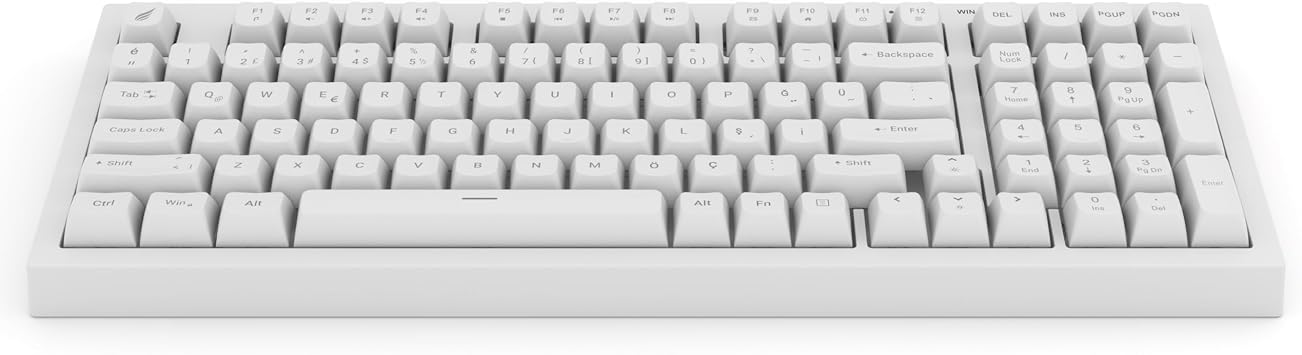 Hawk Gaming HK210 Membrane Rainbow Type C Wired Full Turkish Gaming Keyboard (White)