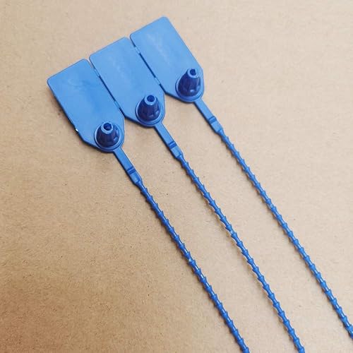 Miniatura 9 de Etiquetas de seguridad de plástico verde numeradas a prueba de manipulaciones, cierres automáticos de 9.84 pulgadas de longitud, paquete de 500