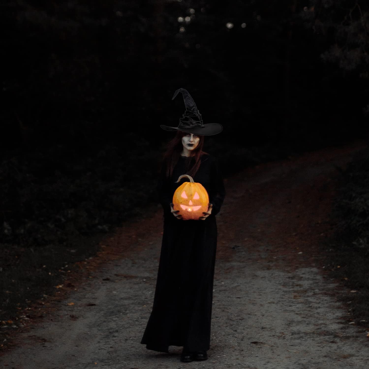 DOOVID Halloween Witch Hat for Women Men Wizard Hat Pointed Cap Cosplay Costume Accessories - Image 3