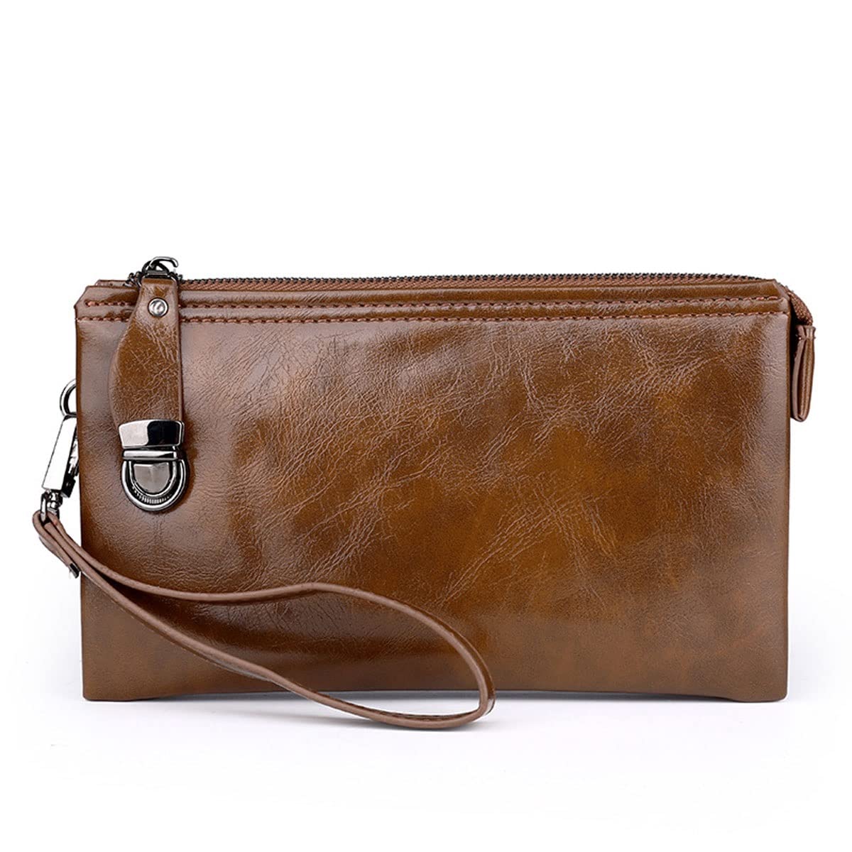 Men’s PU Leather Clutch Bag Handbag Business Organizer Wallets