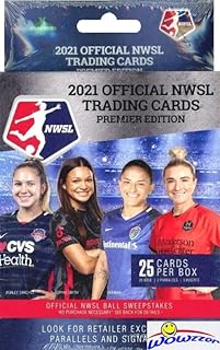 2021 Parkside NWSL National Women’s Soccer League EXCLUSIVE Factory Sealed HANGER Box with 25 Cards! Look for Autos of Sop...