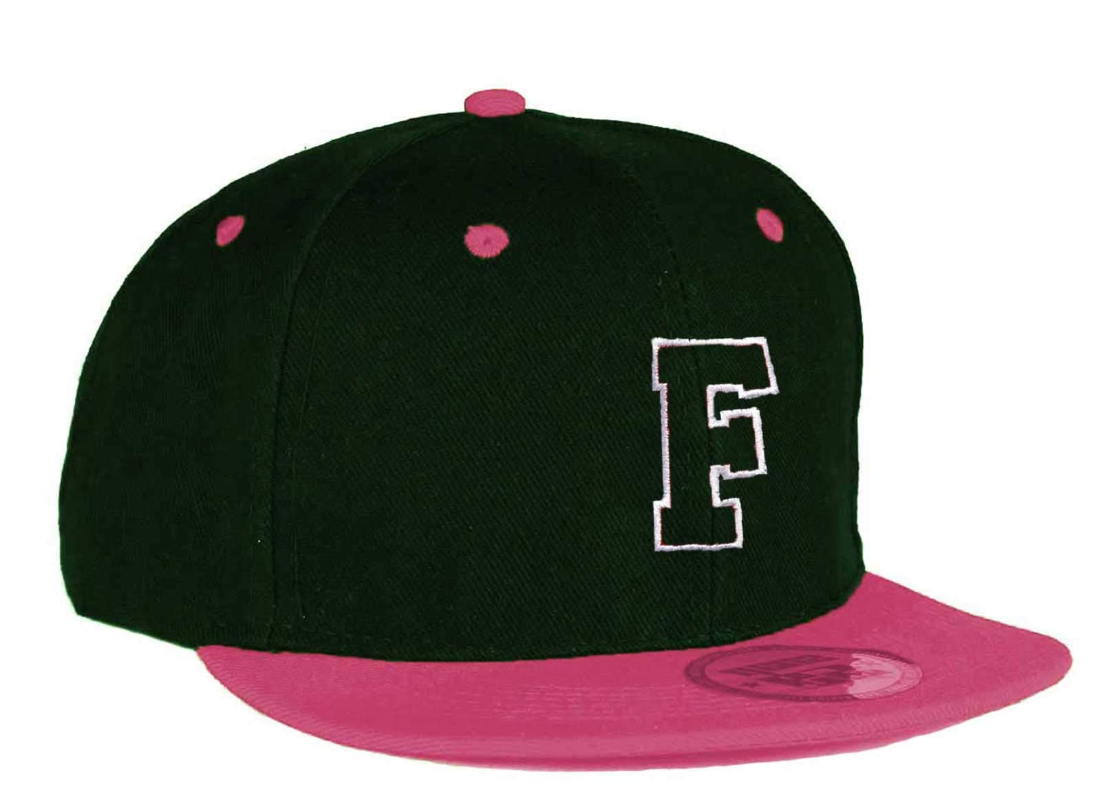 Mfaz Morefaz Ltd Boys F Youth Kids Hat Snapback Pink Lat Peak Hat Girl Baseball Cap A-Z Alphabet (F)