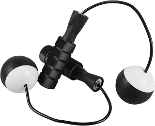 Cordless Jump Rope Black for Fitness with Weighted Balls, 1 Pair