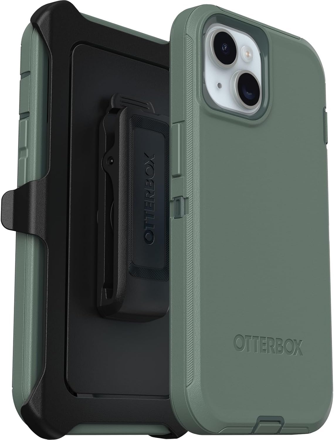 Coque iPhone 15 OtterBox Defender Forest Ranger pour randonnée et chantiers avec holster - 8