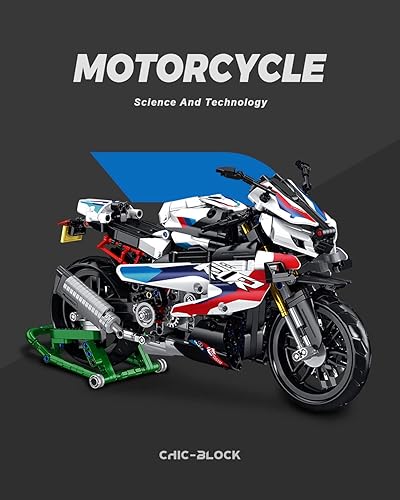 Miniatura 2 de dOvOb Juego de bloques de construcción modelo 1000 RR, 912 piezas de ladrillos, juguetes MOC como regalo para niños o adultos