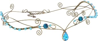 Fairy Elf Circlet for Women - Vintage Medieval Elven Crown | Fantasy Viking Headpiece, Renaissance Halloween Costume