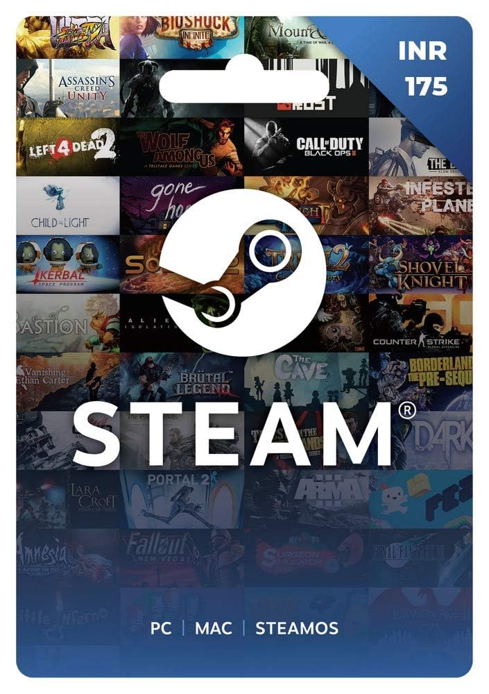 INR 175 Steam wallet code (Digital Code- Email Delivery within 1 hour) (B0CXMXX7X5) Amazon Price History, Amazon Price Tracker