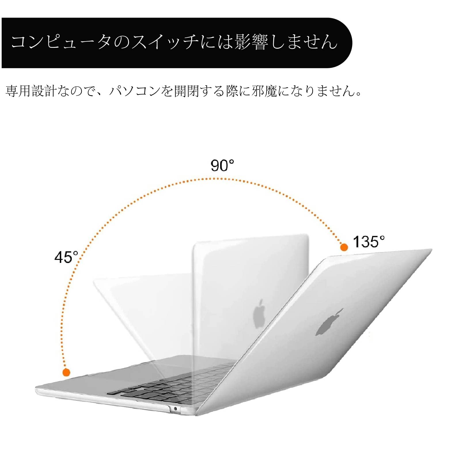 Amazon.co.jp: 対応 MacBook Pro 13.3インチ ケース クリア ハード 