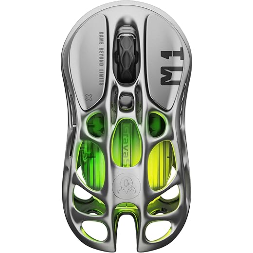 GravaStar Mercury M1 Gaming Mouse Gunmetal Grey