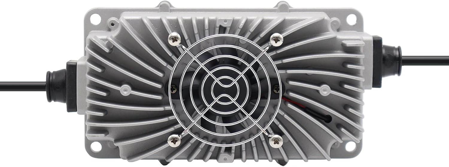 48 Volt 5 AMP Waterproof Golf Cart Battery Charger for 48 Volt Club Car Golf Cart with Round 3 Pin Plug Waterproof IP68