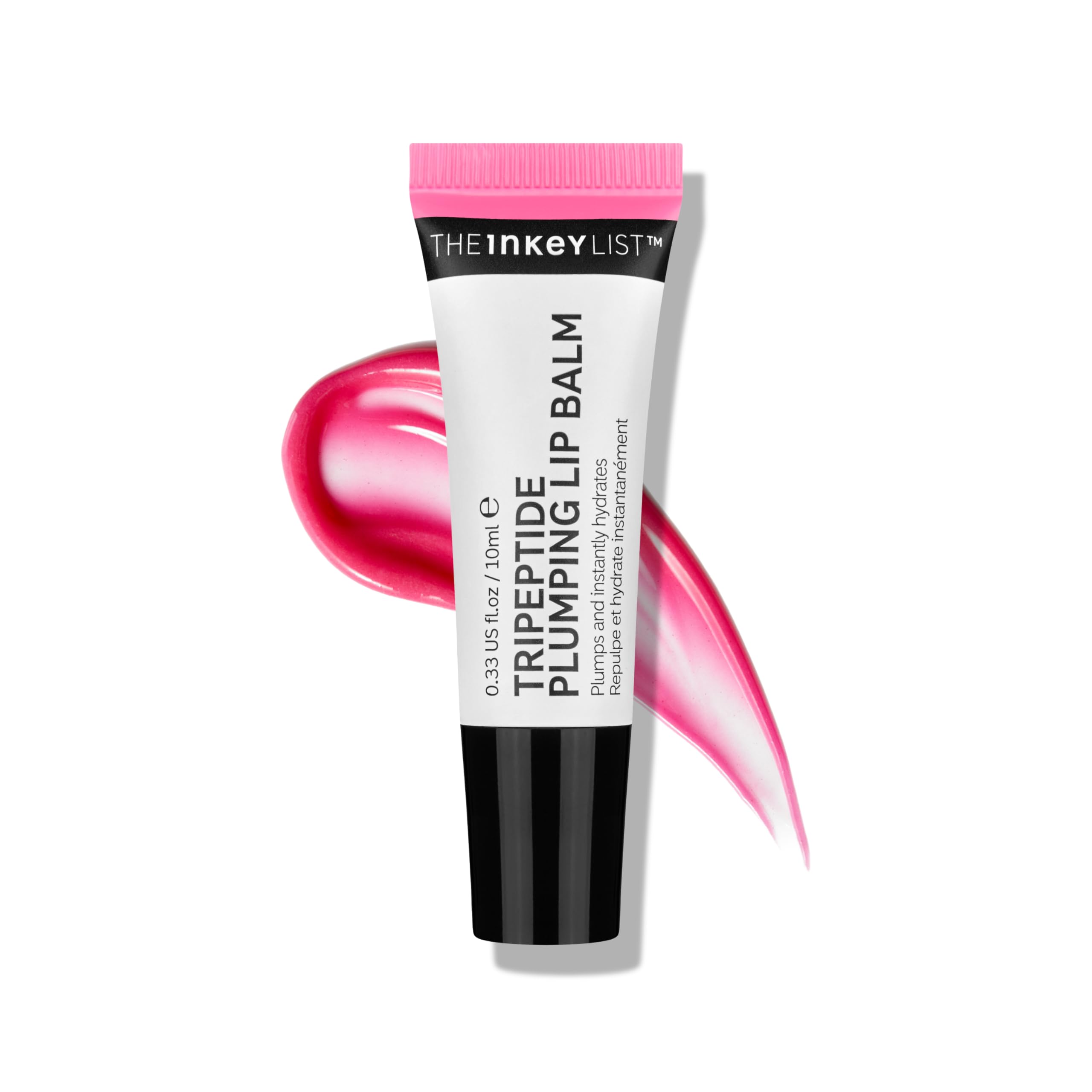 The Inkey List Tripeptide Plumping Lip Balm 10ml, Clinically Proven Plumping Tinted Lip Care, Hydrates Dry Cracked Lips, Vegan & Cruelty Free, Pink Tint