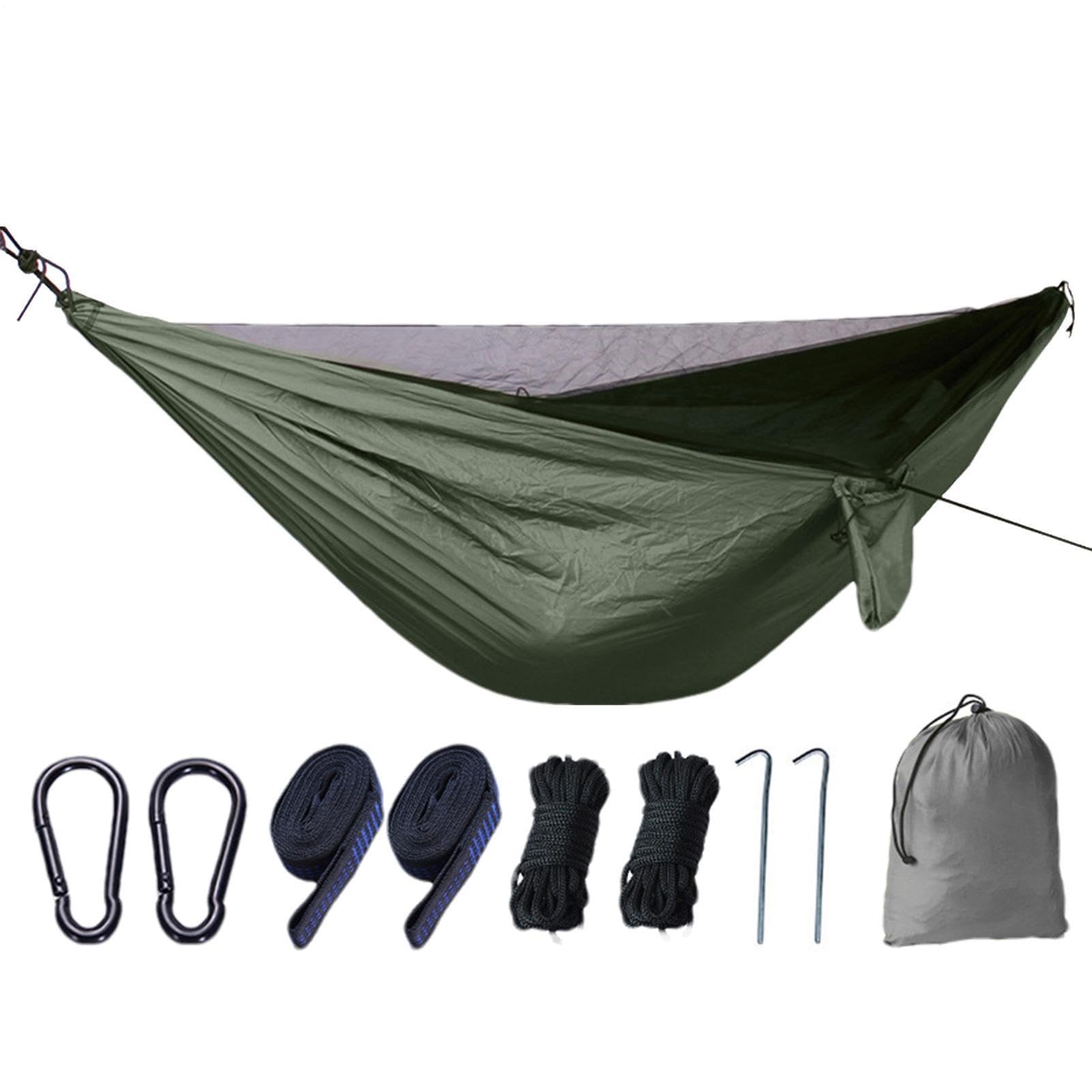 Amaca Da Campeggio Con Zanzariera Telo A Rete Pieghevole | Amaca portatile Attrezzatura da campeggio per escursionismo, pesca, spiaggia, viaggio, zaino in spalla, picnic, avventura,