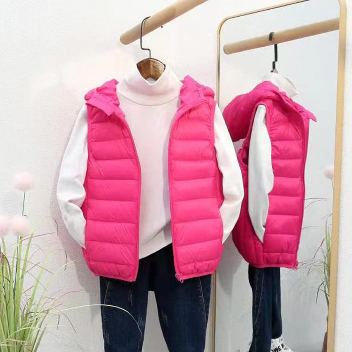 Amazon.co.jp: QPQPQ ダウンベスト 子供服 ノースリーブ