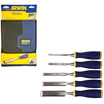 Irwin Marples MS500 Soft Touch Bevel Edge Chisel Set 5 Wallet