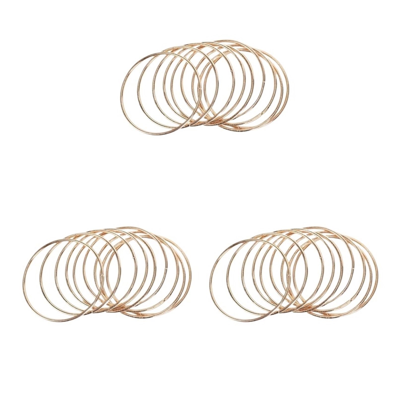 Confezione da 30 anelli in metallo acchiappasogni dorati 3 pollici | Anello Macrame Hoops for acchiappasogni e artigianato