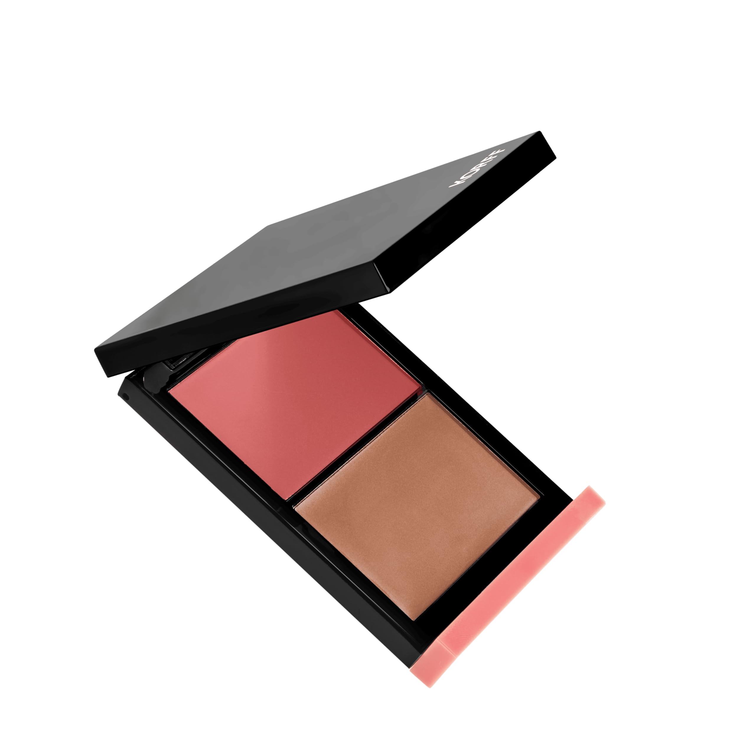 Korff Duo Bronzer & Blush 01, Terra & Fard Cremoso 2-in-1, con Vitamina E e Acido Ialuronico, 7 g