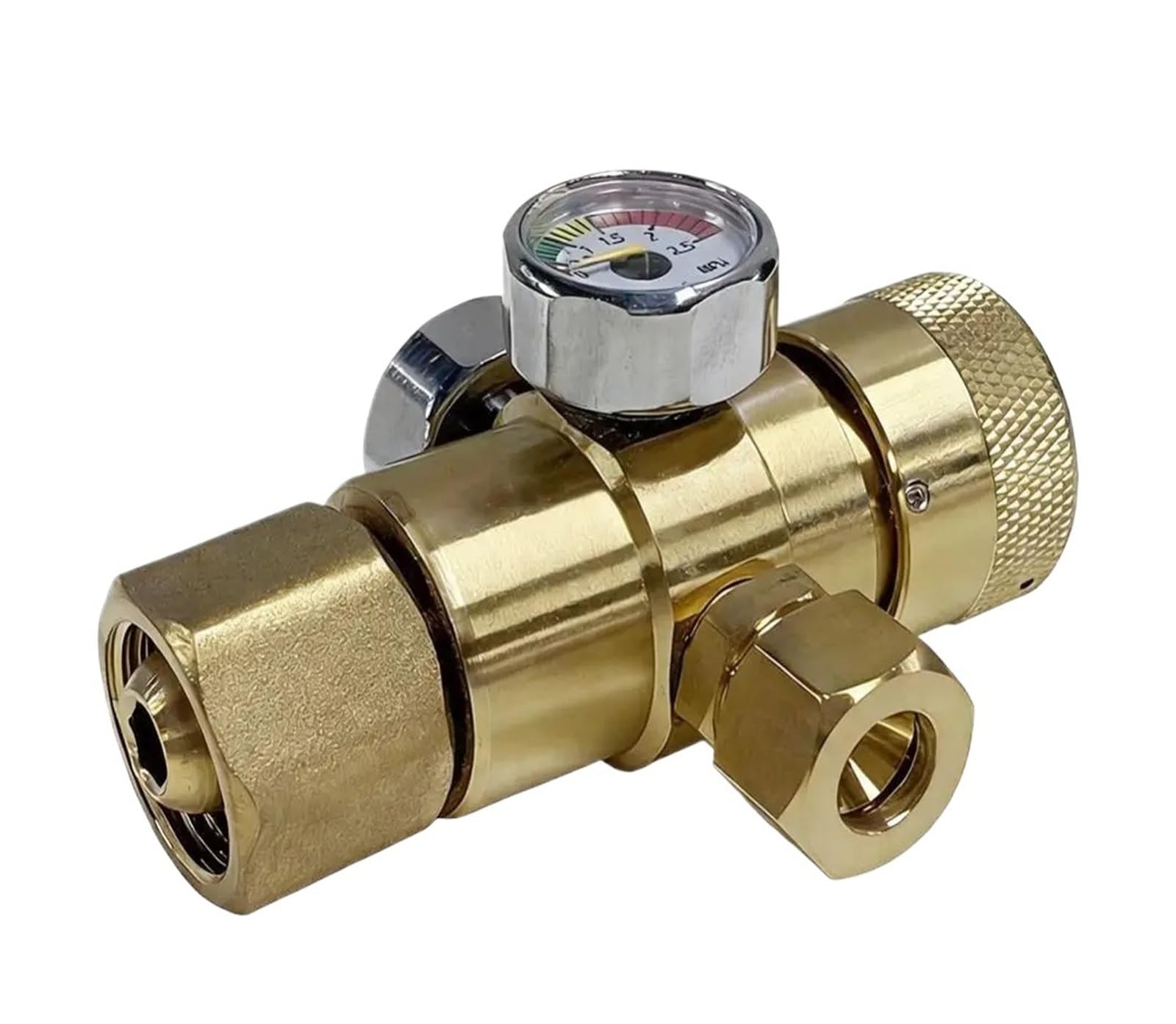 Vmvud One Color Copper Oxygen Gas Pressure Reducer 0.4-25Mpa Regulator Air Flow Regulator Gauge Meter Pressure Measuring Tools