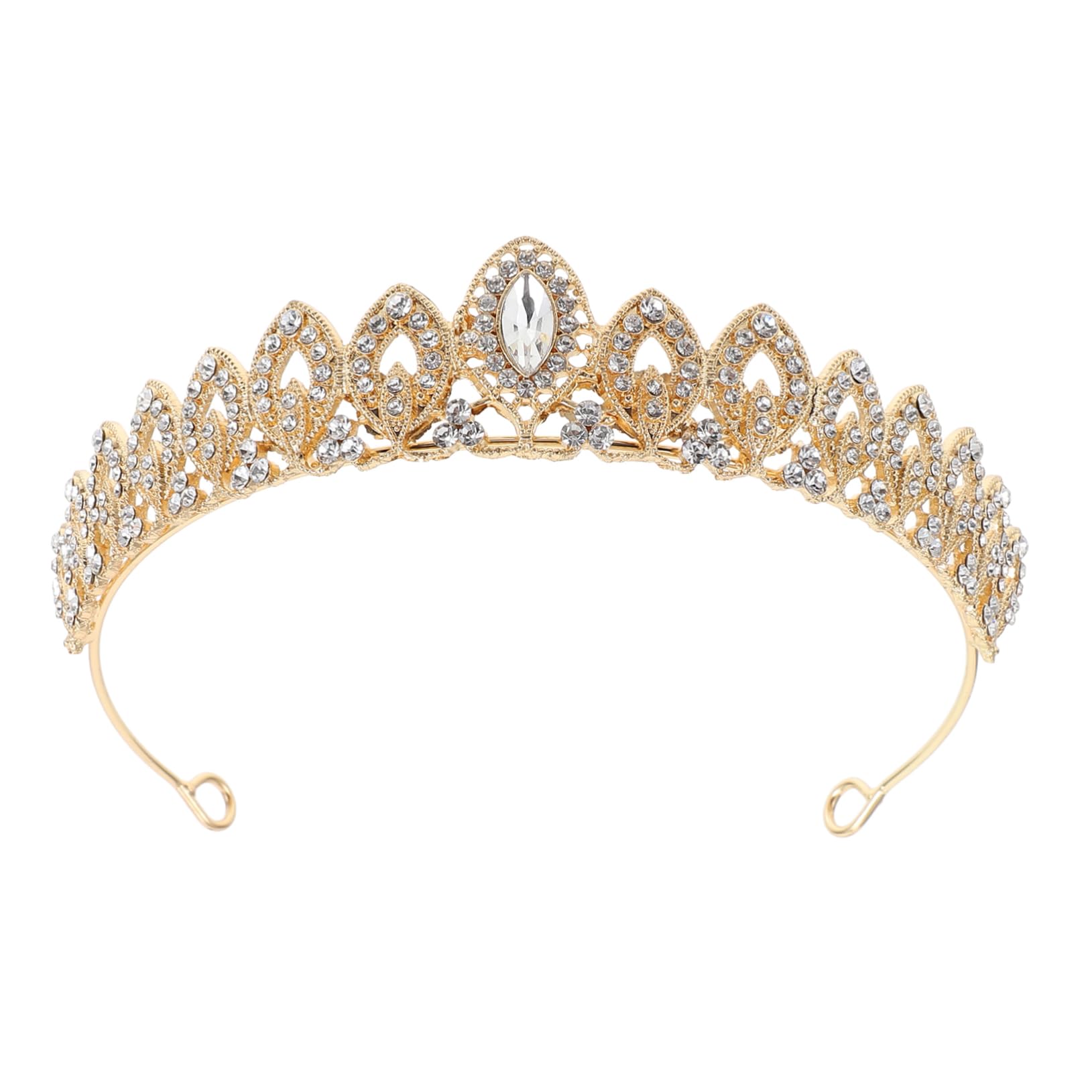 OSOLADY 1Pc Delicate Rhinestone Crown Hair Accessory for Bride and Bridesmaids Elegant Wedding Tiara Decor for Parties and Special Occasions present for Women